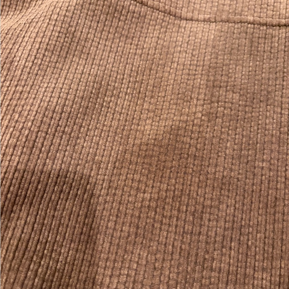 Women's Brown Ribbed Jean Jacket - Picture 5 of 5